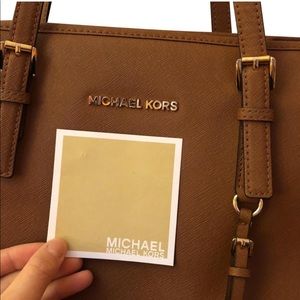 Michael Kors laptop/iPad leather purse